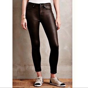 7 For All Mankind Coated High-Rise Skinny Jeans 27